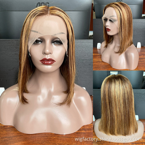 cheap price short bob lace wigs,unprocessed cuticle aligned human hair bob wig,bob lace front wig